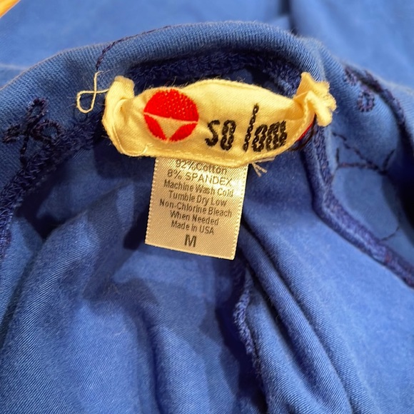 Royal Blue So Low fold over pants - Picture 2 of 2